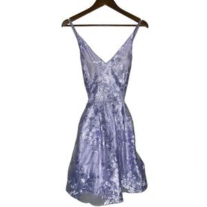 BCX Junior Girl Allover Floral Embroidered Mini Dress Fit & Flare Formal NEW S13